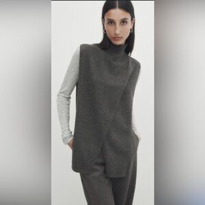 Gray Asymmetrical Vest